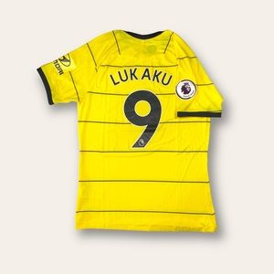 Romelu Lukaku #9 Chelsea Nike 21/22 Away Yellow Player Edition Jersey | Sixe XL